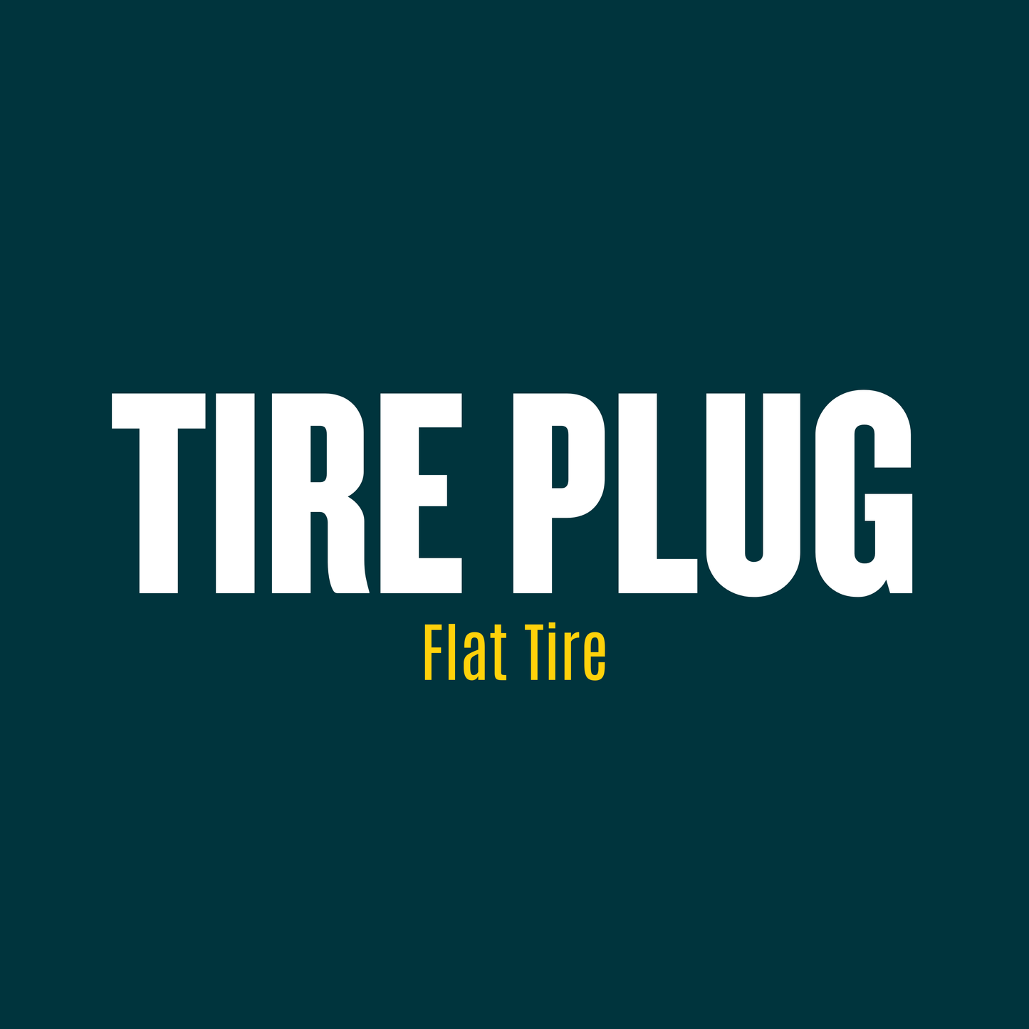🧰 Tire Plug & Flat Repair